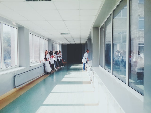 doctors glass hallway 127873