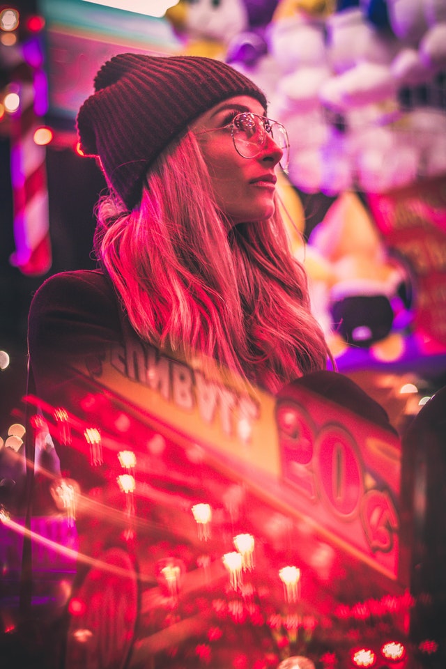 Shallow Focus Photo Of Woman Wearing Black Knit Cap And 3090072