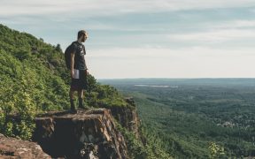 man standing on the cliff 1317426